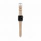 Nomad Strap Modern Slim Leather - кожена (естествена кожа) каишка за Apple Watch 38мм, 40мм (свeтлокафяв-сребрист) 1