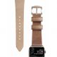 Nomad Strap Modern Slim Leather - кожена (естествена кожа) каишка за Apple Watch 38мм, 40мм (свeтлокафяв-златист) 3
