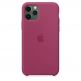 Apple Silicone Case - оригинален силиконов кейс за iPhone 11 Pro Max (светлочервен) 2