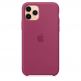 Apple Silicone Case - оригинален силиконов кейс за iPhone 11 Pro Max (светлочервен) 3