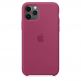 Apple Silicone Case - оригинален силиконов кейс за iPhone 11 Pro Max (светлочервен) 5