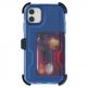 Ghostek Iron Armor 3 - удароустойчив хибриден кейс с щипка и слот за карти за iPhone 11 (син) 5