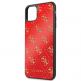 Guess Peony G Double Layer Glitter Case - дизайнерски кейс с висока защита за iPhone 11 Pro Max (червен) 2