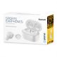 Platinet Bluetooth Earphones Sport + Charging Station - безжични блутут слушалки със станция за зареждане (бял) 2