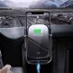 Baseus Rock Solid Wireless Charger Car Mount - поставка за радиатора на кола с безжично зареждане за Qi съвместими смартфони (черен) 7