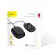 Baseus Suction Cup Wireless Charger - залепяща се подложка (пад) за безжично зареждане с USB кабел (черен) 2