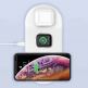 Baseus 3in1 Wireless Charger - тройна поставка (пад) с Fast Charge технология за безжично зареждане за Qi съвместими устройства, Apple Watch и Apple Airpods (черен) 7