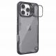 Хибриден удароустойчив кейс с MagSafe за iPhone 16 Pro Max - Nillkin Iceblade Prop Magnetic Hard Case (черен-прозрачен) 2