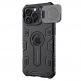 Хибриден удароустойчив кейс с пръстен против изпускане за iPhone 16 Pro Max - Nillkin Armor Prop Magnetic With Stand (черен) 5
