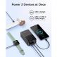 Външна батерия 10000 mAh с вграден USB-C кабел и 1xUSB-C, 1xUSB-A портове - Baseus EnerFill FC51 Bipow 2 Pro Digital Display Power Bank With USB-C Cable 22.5W 30000mAh (черен) 2