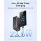 Външна батерия 10000 mAh с вграден USB-C кабел и 1xUSB-C, 1xUSB-A портове - Baseus EnerFill FC51 Bipow 2 Pro Digital Display Power Bank With USB-C Cable 22.5W 30000mAh (черен) 3
