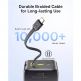 Външна батерия 10000 mAh с вграден USB-C кабел и 1xUSB-C, 1xUSB-A портове - Baseus EnerFill FC51 Bipow 2 Pro Digital Display Power Bank With USB-C Cable 22.5W 30000mAh (черен) 4