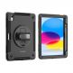 Удароустойчив калъф за iPad 10 (2022), iPad 11 (2025) - 4smarts Rugged Tablet Case Grip (черен)