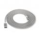 Griffin Premium microUSB to USB Cable - здрав USB кабел за устройства с microUSB порт (150 см) (сребрист) 1
