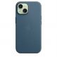 Оригинален текстилен кейс с MagSafe за iPhone 15 (син)  - Apple iPhone FineWoven Case with MagSafe 4
