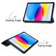 Кожен кейс и поставка за iPad 10 (2022), iPad 11 (2025) - Techsuit FoldPro Leather Case (черен) 1