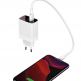 Baseus Mirror Lake Dual USB QC 3.0 Wall Charger 18W CCJMHA-A02 - захранване за ел. мрежа с два USB изхода и технология за бързо зареждане (бял) 3