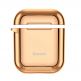 Baseus Shining Hook Silica Gel Case - силиконов калъф за Apple Airpods & Apple Airpods 2 (златист) 3