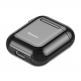 Baseus Shining Hook Silica Gel Case - силиконов калъф за Apple Airpods & Apple Airpods 2 (черен) 1