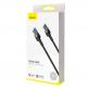 Baseus Cafule USB-А 3.0 Male to USB-А 3.0 Male USB Cable - USB кабел (мъжко-мъжко) с въжена оплетка (100 см) (тъмносив) 3