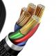 Baseus Horizontal USB-C to Lightning Cable - USB-C към Lightning кабел за Apple устройства с Lightning порт (50 см) (черен) 3