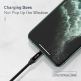 Baseus BMX Sequins USB-C to Lightning Cable PD 18W - MFI сертифициран USB-C към Lightning кабел за Apple устройства с Lightning порт (180 см) (черен) 3