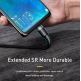 Baseus Cafule USB-C to USB-C Cable PD 2.0 100W - кабел с въжена оплетка и бързо зареждане за устройства с USB-C порт (200 см) (черен-сив) 4