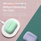 Baseus Super Thin Silica Gel Case - силиконов калъф за Apple Airpods Pro (зелен) 4