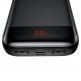 Baseus Mini Cu Power Bank 20000mAh - външна батерия с USB и USB-C изходи за зареждане на мобилни устройства (черен) 6