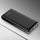 Baseus Mini JA Power Bank - външна батерия 30000 mAh с 2 x USB и USB-C изходи за зареждане на смартфони и таблети (черен) 8
