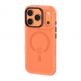 Хибриден удароустойчив кейс с MagSafe за iPhone 17 Pro - Benks Magnetic Lucid Armor Camera Control Case (оранжев) 2