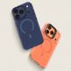Хибриден удароустойчив кейс с MagSafe за iPhone 17 Pro - Benks Magnetic Lucid Armor Camera Control Case (оранжев) 3