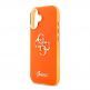 Хибриден удароустойчив кейс за iPhone 17 - Guess IML 4G Script Metal Logo Case (оранжев) 4