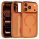  Хибриден удароустойчив кейс с MagSafe за iPhone 17 Pro - Liavec Cloudy Case with Metal Camera Frame (оранжев)