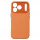 Силиконов (TPU) калъф с MagSafe за iPhone 17 Pro Max - Liavec Silk Shield Case with Metal Camera Frame (оранжев) 3