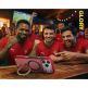 Удароустойчив хибриден кейс с MagSafe за iPhone 17 Pro - Torras Ostand Q3 Air World Cup Limited Edition MagSafe Case (червен-прозрачен) 7