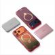 Удароустойчив хибриден кейс с MagSafe за iPhone 17 Pro Max - Torras Ostand Q3 Air World Cup Limited Edition MagSafe Case (червен-прозрачен) 2