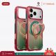 Удароустойчив хибриден кейс с MagSafe за iPhone 17 Pro Max - Torras Ostand Q3 Air World Cup Limited Edition MagSafe Case (червен-зелен)