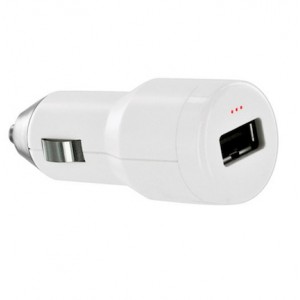 ArtWizz CarPlug 2.1A - зарядно за кола с USB изход за iPhone, iPad, iPod и мобилни устройства (бял)