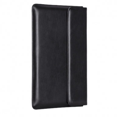 CaseMate Universal Tablet Pouch - универсален кожен калъф и поставка за таблети до 8 инча (черен)