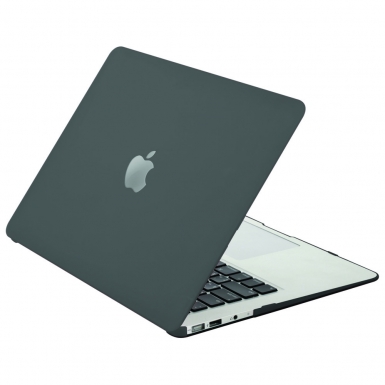 Krusell FrostCover Case - предпазен поликарбонатов кейс за MacBook Air 11.6 (черен-прозрачен)