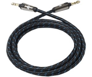 AM Professional Jack 3.5 Cable - професионален 3.5 мм. плетен аудио кабел 150 см. (черен)