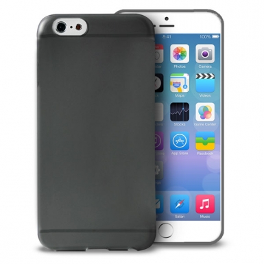Puro Crystal Cover - поликарбонатов кейс за iPhone 6, iPhone 6S (черен)