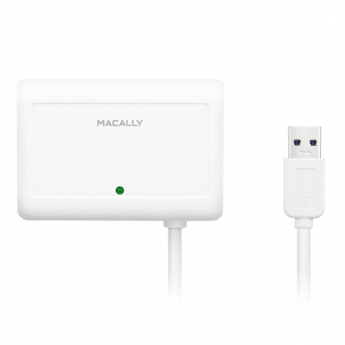 Macally USB 3.0 HUB Gigabit Ethernet - 3 портов USB хъб с Gigabit Ethernet адаптер за MacBook и преносими компютри