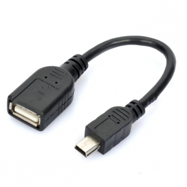 Mini USB OTG Adapter - адаптер от miniUSB към женско USB за мобилни устройства