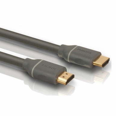 Philips HDMI Cable Ethernet SWV4432S Audio Return Chanel 1,5 м. - качествен HDMI към HDMI кабел с Ethernet, позлатени накрайници и ARC 1.5м. (черен)