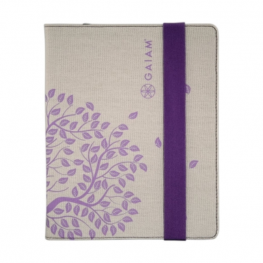 Gaiam Multi-Tilt Folio Case - кожен кейс и поставка за iPad mini, iPad mini 2, iPad mini 3 (лилав)