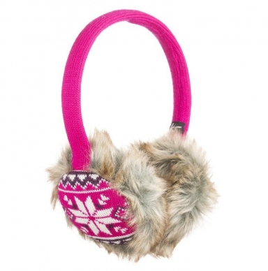 KitSound Earmuffs Fairislie 2 - ушанки с вградени слушалки за iPhone и мобилни устройства (розов)