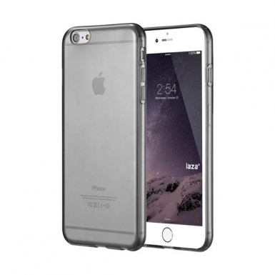 Ultra-Slim Case - тънък силиконов (TPU) калъф (0.3 mm) за iPhone 6 Plus, iPhone 6S Plus (черен-прозрачен)