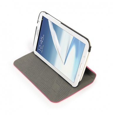 Tucano Macro Hard Case - кожен кейс и поставка за Samsung Galaxy Note 8.0 N5100 (розов)